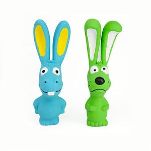 Doğal Lateks Malzemeden Üretilmiş Köpekler İçin Tavşan Şeklinde Diş Sağlığı Oyuncağı - Product Image 2