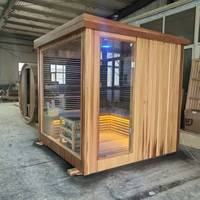 Triunity Moderne, Cadre en Bois Massif, Verre Trempé 8mm, Écologique, Infrarouge Lointain, Contrôle Électronique, Chambre à Coucher Vapeur Villa