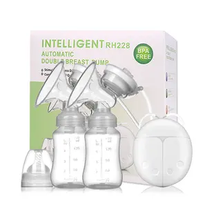 Pompe électrique intelligente de lait de sein de massage de silicone sans Bpa double pour l'alimentation de bébé