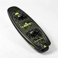 Nouvelle Planche de Surf Électrique en Fibre de Carbone Green Line 2026 Anti-Impact avec Sangles de Fixation Fixées
