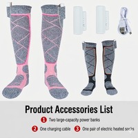 Chaussettes Épaisses Chauffantes Électriques pour l'Hiver, le Ski et la Chasse en Extérieur – Chauffe-Rapide, en Coton Modal Doux, Respirantes et Anti-Boulochage