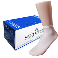 72 paires/boîte Chaussettes jetables en nylon, légères, pour le voyage, couvre-pieds quotidiens à usage unique pour la maison et l'essayage de chaussures