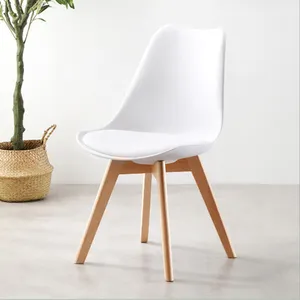 Factory Sale Resin Restaurant White Chair Plastic Dining Chair Modern Style Furniture Steel Modern Dining Room Chairs