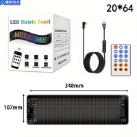 Panneau LED matriciel extérieur pour voiture Pushun, bande LED Devil Eyes, contrôle par application/Bluetooth, alimentation USB, multicolore, SDK OEM