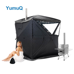 Tienda de Sauna Portátil YumuQ, Fácil de Instalar, <span class=keywords><strong>3</strong></span> Capas para Mantener el Calor, <span class=keywords><strong>Oxford</strong></span> Impermeable para Sauna Seca Familiar - Product Image 1