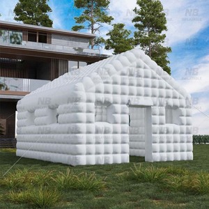 Carpa Inflable para Eventos al Aire Libre, Carpa Inflable Portátil Impermeable de PVC Blanco con Luces LED para Discotecas, Carpa Inflable para Fiestas - Product Image 5