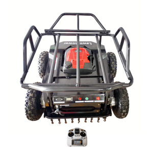 Battery+engine/fuel-electric Hybrid Smart Mower Mini Robot <strong>Grass</strong> Cutter <strong>Mover</strong> Remote Control Lawn Mower for Gardens - Product Image 1