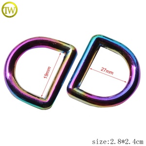 Thời Trang Cầu Vồng <span class=keywords><strong>D</strong></span> Vòng Khóa Làm Tùy Chỉnh Số Lượng Lớn Vành Đai Vòng Kim Loại <span class=keywords><strong>D</strong></span>ây Đeo <span class=keywords><strong>D</strong></span> <span class=keywords><strong>Ring</strong></span> Cho Túi Phụ Kiện - Product Image 2