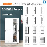 Personnel travail vêtements casier stockage école acier casier armoire 2 portes acier casier Kabinet Loker Armario Casier métal Armadiet