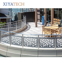 XIYATECH acier inoxydable fer forgé garde-corps balustrades en aluminium découpé au laser mains courantes escalier balcon clôture écran de confidentialité pont