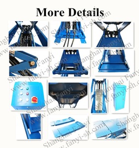 Siêu mỏng 3 tấn thủy lực cắt kéo xe nâng nhà máy nóng bán CE chứng nhận mặt đất cắt kéo xe nâng lên - Product Image 3