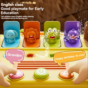 Tastiera elettronica per l'apprendimento precoce di musica per autobus giocattolo per batteria Montessori - Product Image 6