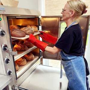 Kunden spezifischer mehl beschichteter tragbarer elektrischer Erdnuss konvektion sofen zum Brotbacken - Product Image 6