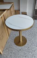 Table de restaurant carrée en métal pour restauration rapide, directement de l'usine de mobilier commercial