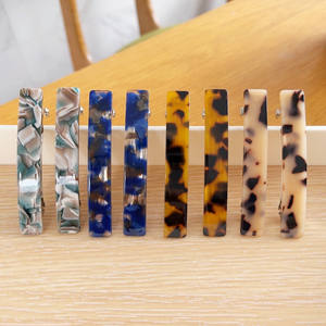 Elegante 7.5Cm Acetaat Haarklauw Clips Nieuwe Design Legering Haarspeldjes Populaire Haaraccessoires Voor Vrouwen En Meisjes - Product Image 2