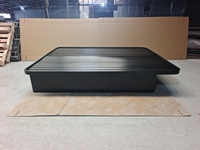 Lit plateforme bas Queen Size avec rangement, base de lit plateforme pour hôtel aux États-Unis