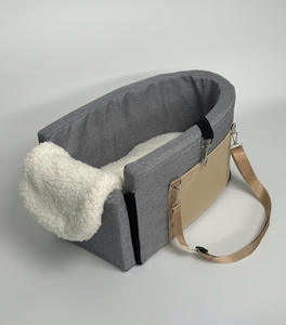 Siège de <span class=keywords><strong>voiture</strong></span> <span class=keywords><strong>pour</strong></span> animaux de compagnie élégant et luxueux avec accoudoir, design à carreaux, imperméable, chaud et élégant - Product Image 5