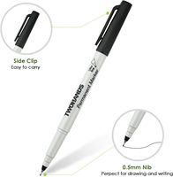 Fabrication Usine TWOHANDS Noir Pointe Ultra Fine Marqueur Permanent Stylo Croquis Étanche