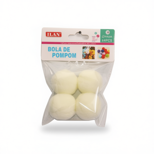 Pallina di Paillettes Ilan 4.0 Cm Colore Crema, Materiale per Decorazioni Fai-da-Te - Product Image 1