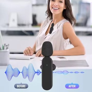 El más barato H18 Studio 2025 Teléfono celular Entrevista Micrófono doble Podcast Grabación <span class=keywords><strong>de</strong></span> películas Micrófono inalámbrico para entrevista <span class=keywords><strong>de</strong></span> <span class=keywords><strong>campo</strong></span> - Product Image 4