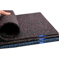 Carreaux de sol en caoutchouc EPDM antidérapants écologiques Tapis de protection pour la salle de sport à domicile Fitness Terrain de jeux Rouleaux en caoutchouc synthétique