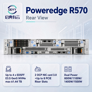 เซิร์ฟเวอร์ PowerEdge R570 สำหรับการจำลองเสมือน ฐานข้อมูล VDI SDS 2U Rack Intel Xeon 6 DDR5 NVMe เซิร์ฟเวอร์ศูนย์ข้อมูลระดับองค์กร - Product Image 3