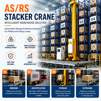 Dispositif de manutention sur rail pour grue empileuse ASRS à positionnement de précision pour marchandises lourdes sur palettes - Gestion intelligente des entrepôts