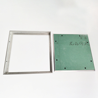 Panneau d'entretien CVC moderne à cadre en aluminium, trappe dissimulée pour applications extérieures, salon, atelier, sous-sol - Durable