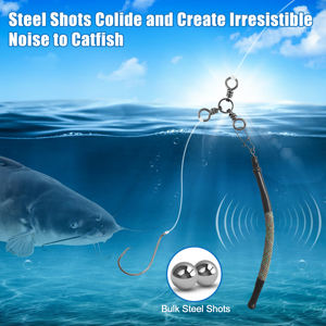 Poisson-chat traînant des poids pour traîner à la traîne et dériver pour attirer le poisson-chat à la dérive Catfishing Rig Tackle - Product Image 5