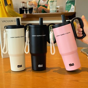Termo Twilight de Lujo Ligero y Gran Capacidad, Taza con Pajita de Acero Inoxidable 316, Taza de Alta Gama para Auto y Hielo - Product Image 2