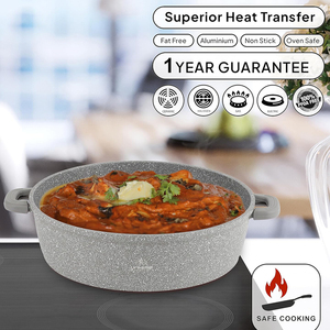 High Quality Modern Metal Ceramic Coated Pot <b>Pan</b> Silicone Glass Lids Soft Touch Handle Non-Stick Die <b>Cast</b> Aluminum Cookware Set - Product Image 6