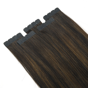 K.S WIGS Extensions de cheveux à bandes adhésives Mini-Tape, 100% cheveux humains Remy chinois, qualité salon professionnelle, cuticules alignées - Product Image 6
