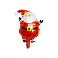 Ballons en aluminium fantaisie miniatures de Noël en gros pour la décoration de fête de Noël, fournitures pour sapin, chaussette, flocon de neige et renne