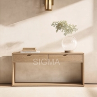 Table à manger moderne en bois massif pour la maison, l'hôtel, l'atelier et l'entrée - Durable, écologique et portable