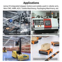 Motor paso a paso híbrido Nema 23 integrado de 36V 3N.m con control de bucle cerrado y codificador de 1000ppr para brazo robótico, AGV, AMR, Mini CNC