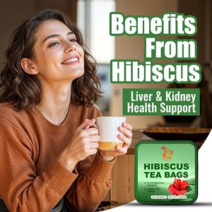 Bolsitas de Té de Hibisco de Alta Calidad, Apoyo para la Salud del Hígado y los Riñones, Sabor Agridulce con Vitamina D, Suplemento Herbal - Product Image 3