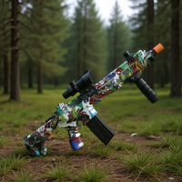 Senapan Mainan M416 Jarak Jauh Dengan Desain Kamuflase Cetak Digital, Senjata Gaya Airsoft Plastik 65cm Untuk Aktivitas Luar Ruangan,