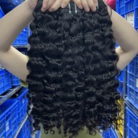 Extensions de cheveux humains bruts bouclés birmans, 100% cheveux vierges vietnamiens, longueur étirée 30 pouces, lots de 8 pouces