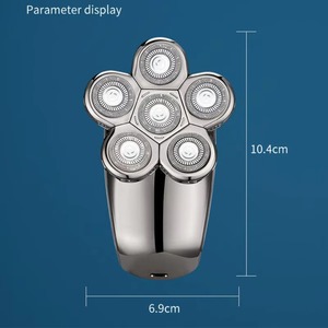CITICITY Waterproof Washable Portable Beard <b>Razor</b> Machine Kit Lcd Display Men's 6D Head Rechargeable Electric Shaver - Product Image 6