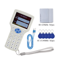 125KHz 13,56 Mhz EM4305 Tarjeta de Identificación copiadora lector Rfid de mano duplicador programador tarjeta IC RFID NFC lector escritor