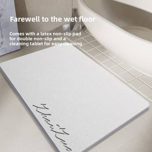 Vente chaude Séchage Rapide Personnalisable Diatom Tapis De Douche Absorbant De Couleur Unie - Product Image 2