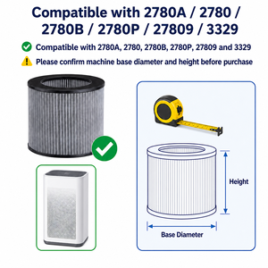 Filtro de Aire de Repuesto 2801 para Purificador de Aire Personal <span class=keywords><strong>MyAir</strong></span> 3329 2780A 2780B 2780P 27809, Elemento de Carbono de Alta Eficiencia - Product Image 4