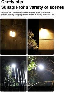 IP44 Waterproof Solar <b>LED</b> Clip-On <b>Light</b> <b>Motion</b> <b>Sensor</b> Energy Saving Outdoor Security Lighting - Product Image 3