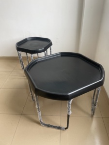 Montessori vassoio in <span class=keywords><strong>tufo</strong></span> sensoriale gioco vassoio disordinato supporto regolabile <span class=keywords><strong>da</strong></span> esterno vassoio di gioco di miscelazione - Product Image 2