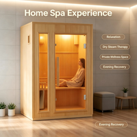 Cabine de sauna sur mesure haut de gamme, sauna infrarouge moderne en bois pour villa de luxe, centre de spa et de bien-être, fabricant