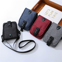 Sac à bandoulière en tissu Oxford personnalisé, sac de poitrine imperméable multifonctionnel pour passeport pour certificat de voyage
