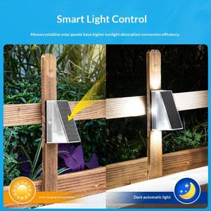Lampe murale solaire LED 3000/6000K blanc chaud en alliage d'aluminium pour extérieur, jardin, montage mural, garantie 2 ans, CRI 90, faisceau 20 degrés - Product Image 4