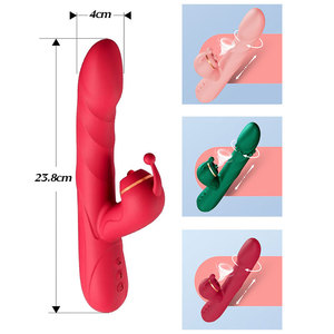Vibratore Coniglio 3-in-1 per Donne, Dildo Telescopico Riscaldato, Stimolatore Clitorideo e del Punto G, Masturbatore Femminile, Giocattoli per Adulti per Coppie - Product Image 6