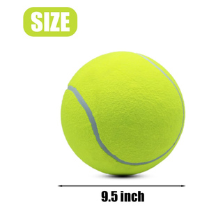 Eco-Friendly Dog Toy <b>Ball</b> <b>Custom</b> <b>Logo</b> Simple Style Squeaky Rubber Chew for Interactive <b>Exercise</b> Biting Tennis <b>Balls</b> for Dogs - Product Image 2