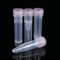 Tubos de Ensayo de Plástico de 10 ml para Congelación con Tapa Sellada, Suministros de Laboratorio Educativo Escolar